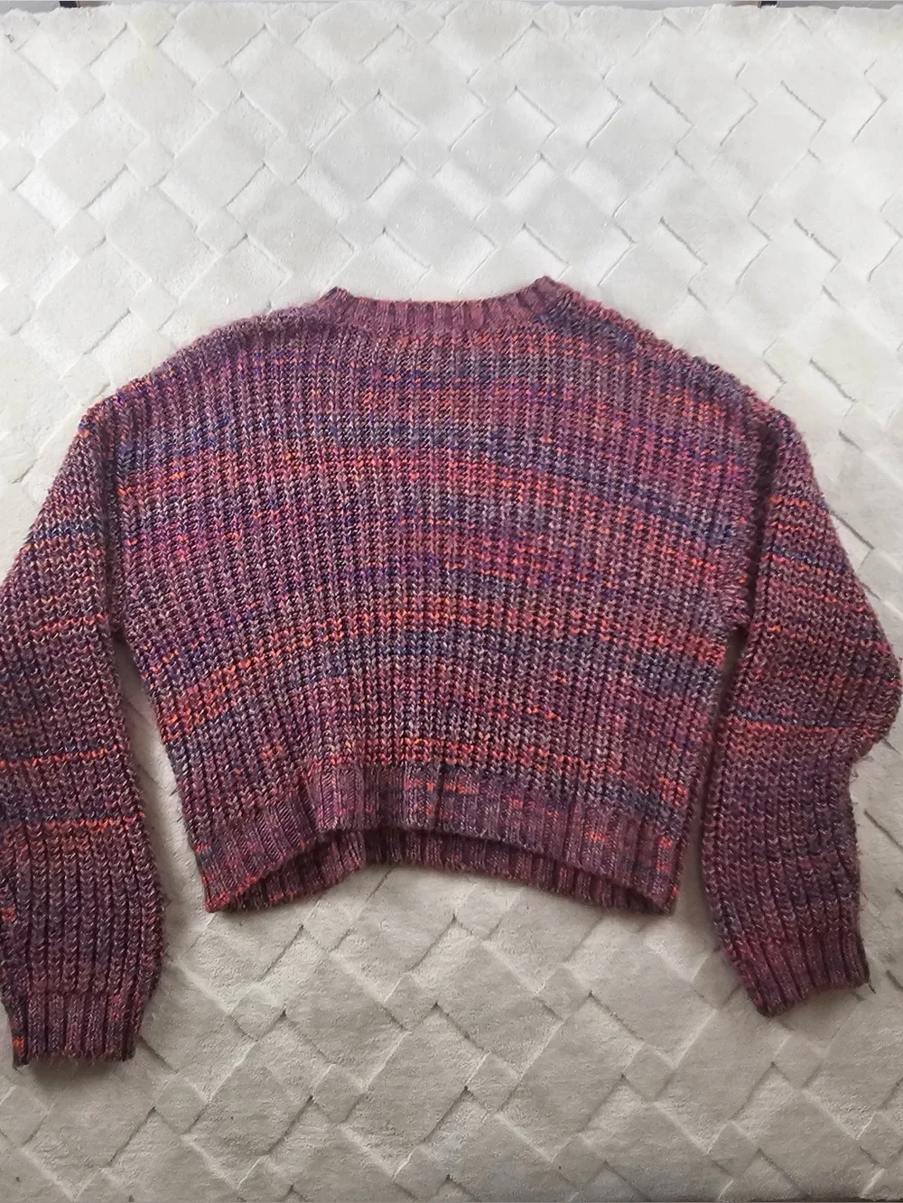 Anthropologie Chunky Knit Pullover Sweater Womens Extra Large Multi Color